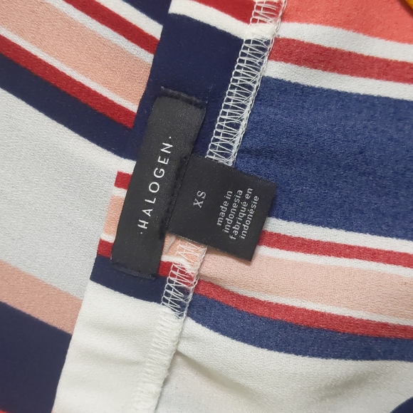 Halogen a-line striped skirt - Picture 5 of 6